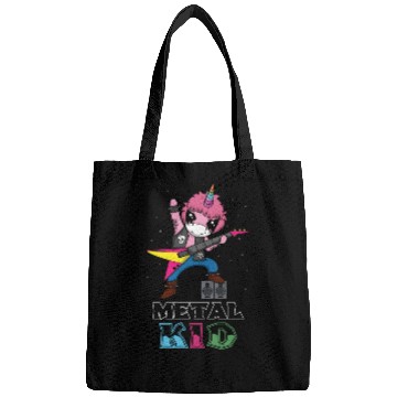 Discover Rocker Unicorn Guitar Metal Kid Music Heavy Rock Bags