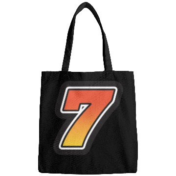 Discover Number Seven 7 Gradient Yellow Orange 3 Stroke Bags