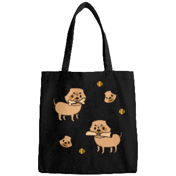 Discover Cute Adorable Pug and Dog Paw Pattern Bags