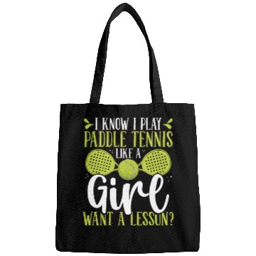 Discover Paddle Tennis Player Match Play like a Girl Bags