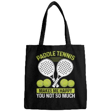 Discover Paddle Tennis Player Match Humor Funny Team Bags