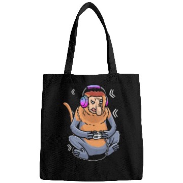 Discover Proboscis Monkey Video Game Gaming Gamer Bags