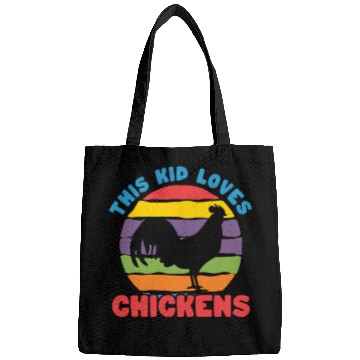 Discover This Kid Loves Chickens Retro Bags