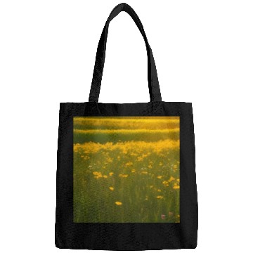 Discover Lovely Yellow Flowers and Green Grass Bags