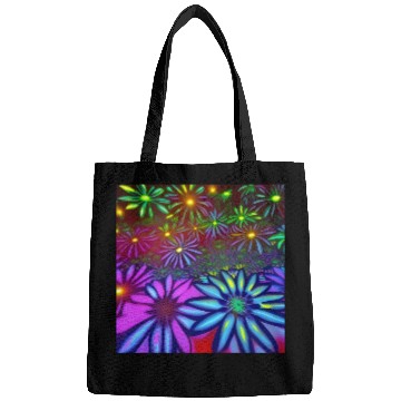 Discover Psychedelic flowers Bags