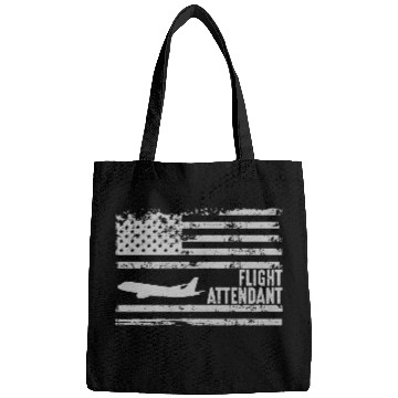 Discover American Flight Attendant Us Flag Fun Cool Bags