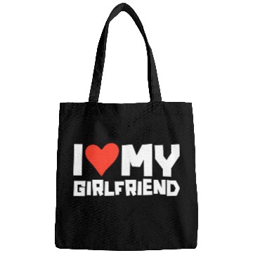 Discover I Love My Girlfriend Red Heart Cute Romantic Gift Bags