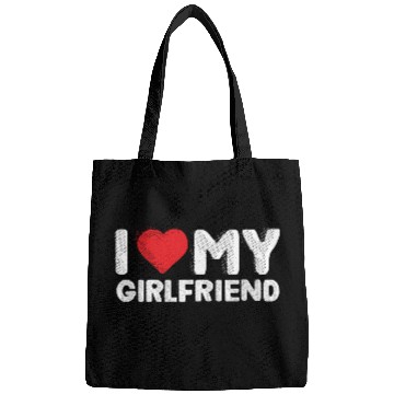 Discover I Love My Girlfriend Red Heart Boyfriend I Love Bags
