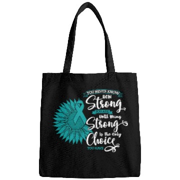 Discover Cervical Cancer Awareness Month Teal Sunflower Bags