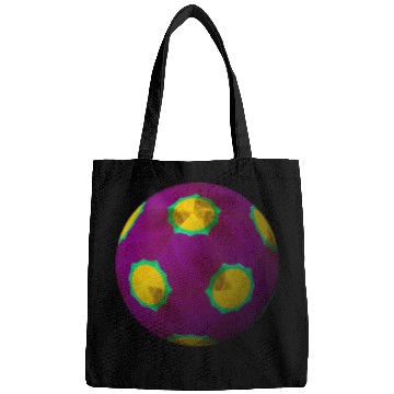 Discover Purple 3D Sphere with Green Symmetric Shape Bags