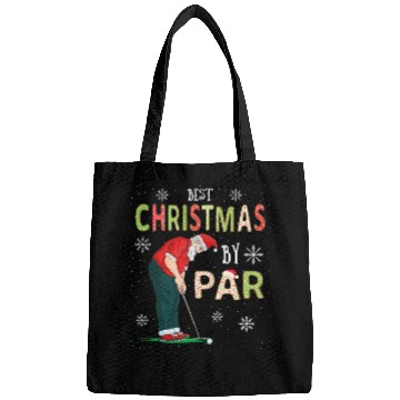 Discover Golf Santa Claus Pun Golfer Gift Golfing Bags