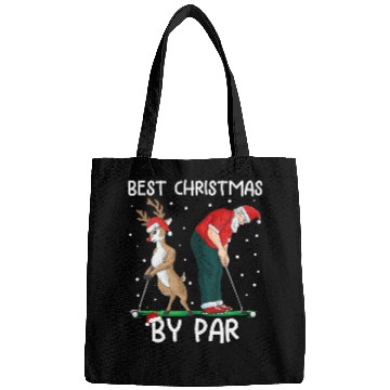 Discover Golf Reindeer Golfer Christmas Santa Claus Golfing Bags