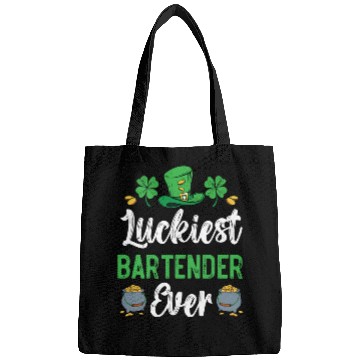 Discover Luckiest Bartender Ever St. Patrick's Saint Pattys Bags