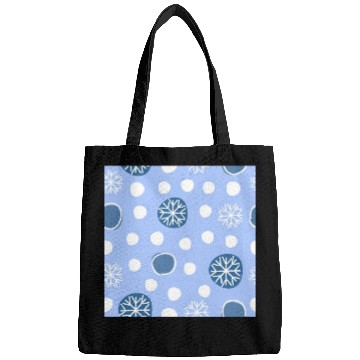 Discover Winter Snowflakes Pattern Bags