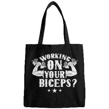Discover Working On Your Biceps Curl Sayings Muscle Bags