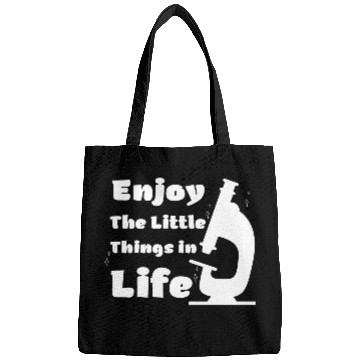 Discover funny microscope, microbiologists biology nerd Bags