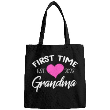 Discover First Time Grandma Est. 2023 Bags