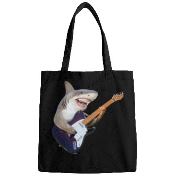 Discover Shark jamming on an electric guitar Bags
