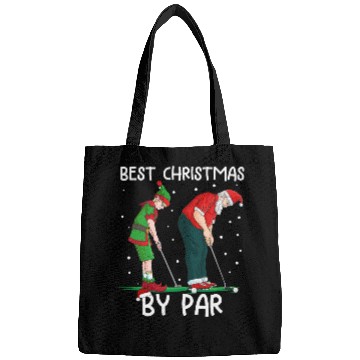 Discover Golf Elf Golfer Christmas Santa Claus Golfing Bags