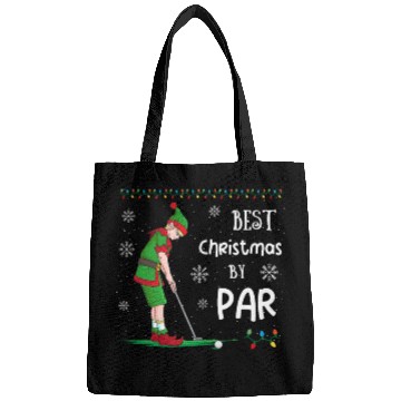Discover Golf Elf Pun Golfer Christmas Golfing Bags