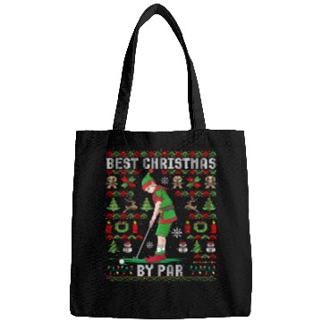 Discover Golf Elf Pun Golfer Ugly Christmas Golfing Bags