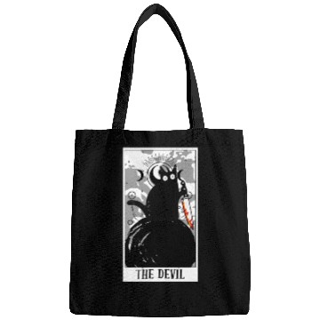 Discover The Devil Tarot Card Funny Cat Tarot Card A Tarot Bags