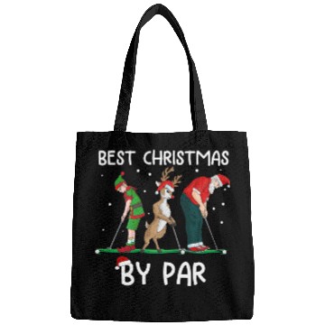 Discover Golf Elf Golfer Christmas Santa Claus Golfing Bags
