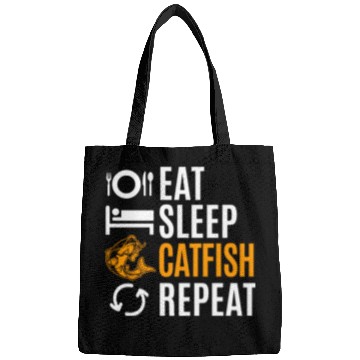 Discover Eat Sleep Catfish Repeat Bags