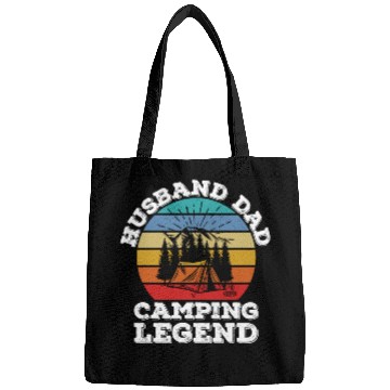 Discover Husband Dad Camping Legend Bags