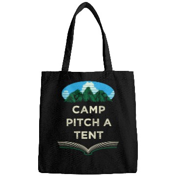 Discover Camp Pitch a Tent Summer Camping Tropical Camper W Bags