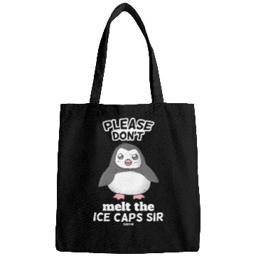 Discover Penguin on the south pole nature conservation Bags