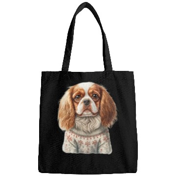 Discover Cute Cavalier King Charles Spaniel Christmas Bags