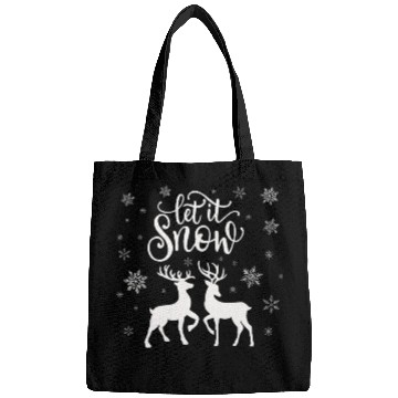 Discover Let it snow with deer Bags