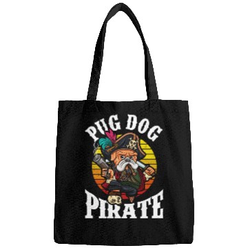 Discover Pug Pirate Dog Bags