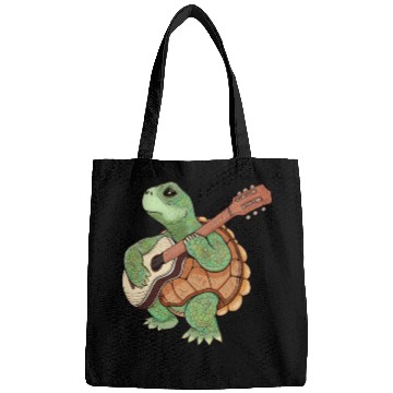 Discover A turtle and a guitar Bags