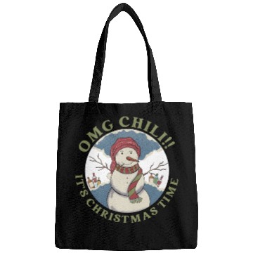 Discover Omg Chili!! It's Christmas Time Apparel Bags