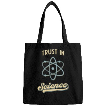 Discover Trust In Science Physics Fun Retro Atom Bags