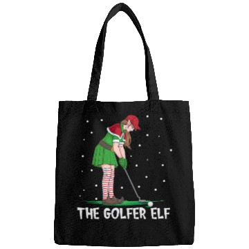 Discover The Golfer Elf Golf Christmas Golfing Bags