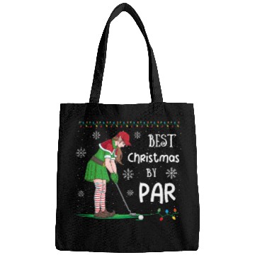 Discover Golf Elf Pun Golfer Christmas Golfing Bags