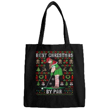 Discover Golf Elf Pun Golfer Ugly Christmas Golfing Bags
