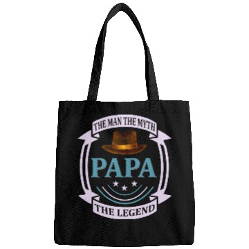 Discover Papa the Man the Myth the Legend Bags