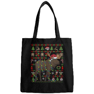 Discover Ugly Christmas Moose Sweden Bags