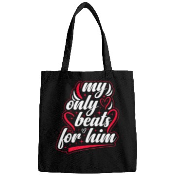 Discover My only beats for him Valentine's Day Bags