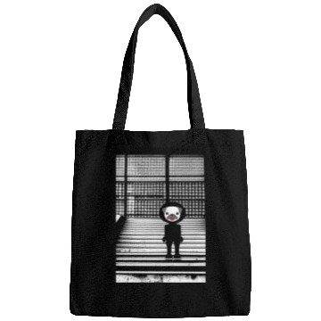 Discover Cute Pug in Bags Standing on the Steps - Street