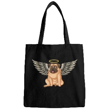 Discover Angel pug dog Bags