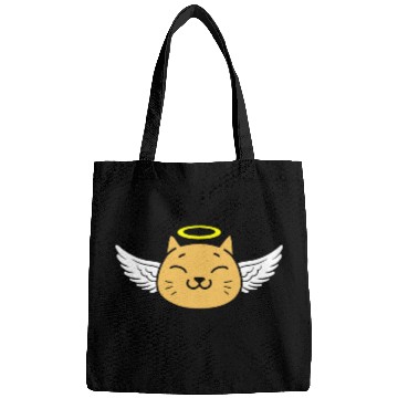 Discover Cute angel cat Bags