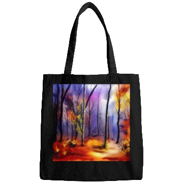 Discover Magic watercolor nature forest Bags