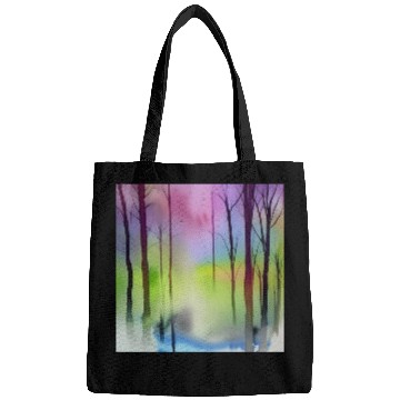 Discover Colorful watercolor simple nature Bags