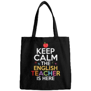 Discover Keep Calm The English Teacher Is Here Grammar Lang Bags
