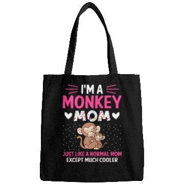 Discover Monkey Mom Mothers Day Best Mama Ever Animal Ape Bags